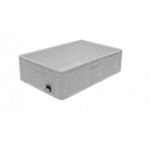 profile handles nesting high value clothing secure box automotive groceries goods distribution food safe polypropylene plastic reusable rtp storage flow stack nesting baskets distribution black recycled nesting euro stacker stacking container www.storageflow.co.uk logo storage flow white