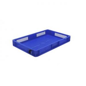 Ventilated Euro Container - 600x400x75mm (Blue)