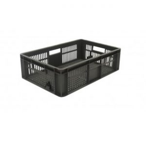 Ventilated Euro Container - 600x400x175mm (Grey)