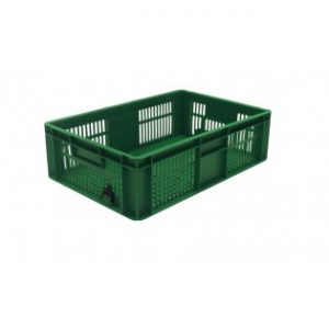 Ventilated Euro Container - 600x400x175mm (Green)
