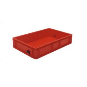 Solid Euro Container - 600x400x120mm (Red)