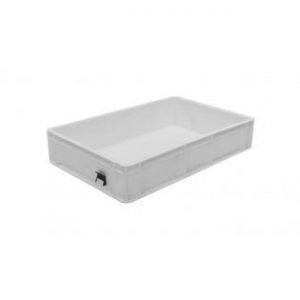 Solid Euro Container - 600x400x120mm (White)