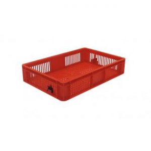 Ventilated Euro Container - 600x400x120mm (Red)