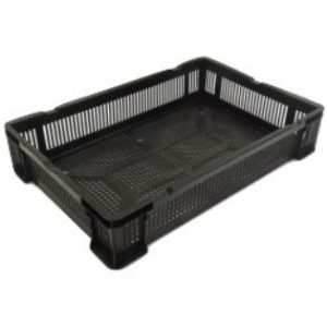 Ventilated Euro Container - 600x400x120mm (Black)