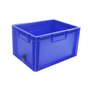 profile handles nesting high value clothing secure box automotive groceries goods distribution food safe polypropylene plastic reusable rtp storage flow stack nesting baskets distribution black recycled nesting blue euro stacker stacking container