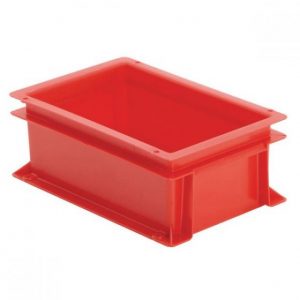 profile handles nesting high value clothing secure box automotive groceries goods distribution food safe polypropylene plastic reusable rtp storage flow stack nesting baskets distribution black recycled nesting euro stacker stacking container