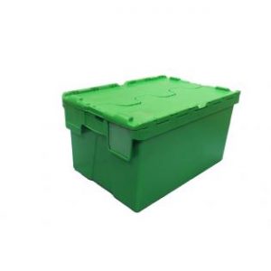 handles nesting container high value clothing secure box automotive groceries goods distribution food safe polypropylene plastic reusable rtp storage flow stack nesting baskets distribution green alc totebox