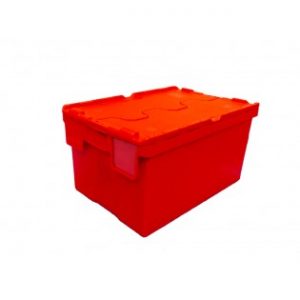handles nesting container high value clothing secure box automotive groceries goods distribution food safe polypropylene plastic reusable rtp storage flow stack nesting baskets distribution red alc totebox