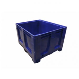 schoeller lid storage flow www.storageflow.co.uk recyclable food safe storage bulk container pallet box moulded blue
