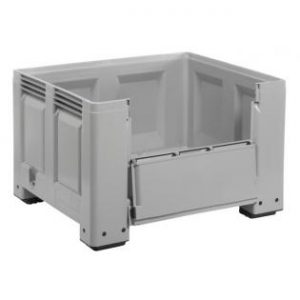schoeller lid storage flow www.storageflow.co.uk recyclable food safe storage bulk container pallet box moulded drop door